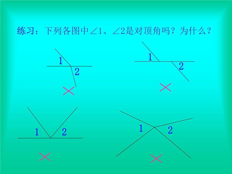 人教版七年级数学下册：5.1.1相交线  课件  (共19张PPT)第4页