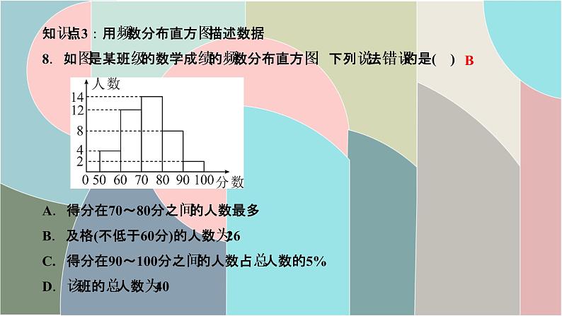 人教版数学七年级下册 10.2 直方图 课件 (共14张PPT)06