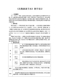 七年级下册10.3 课题学习从数据谈节水表格教学设计