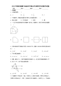 2022年湖北省荆门市初中学业水平适用性考试数学试题(word版含答案)