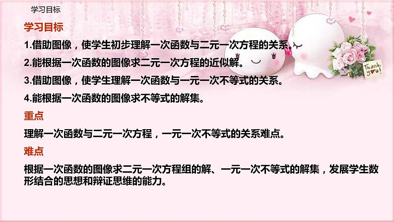 人教版数学八年级下册 19.2.3 一次函数与方程、不等式 课件3第2页