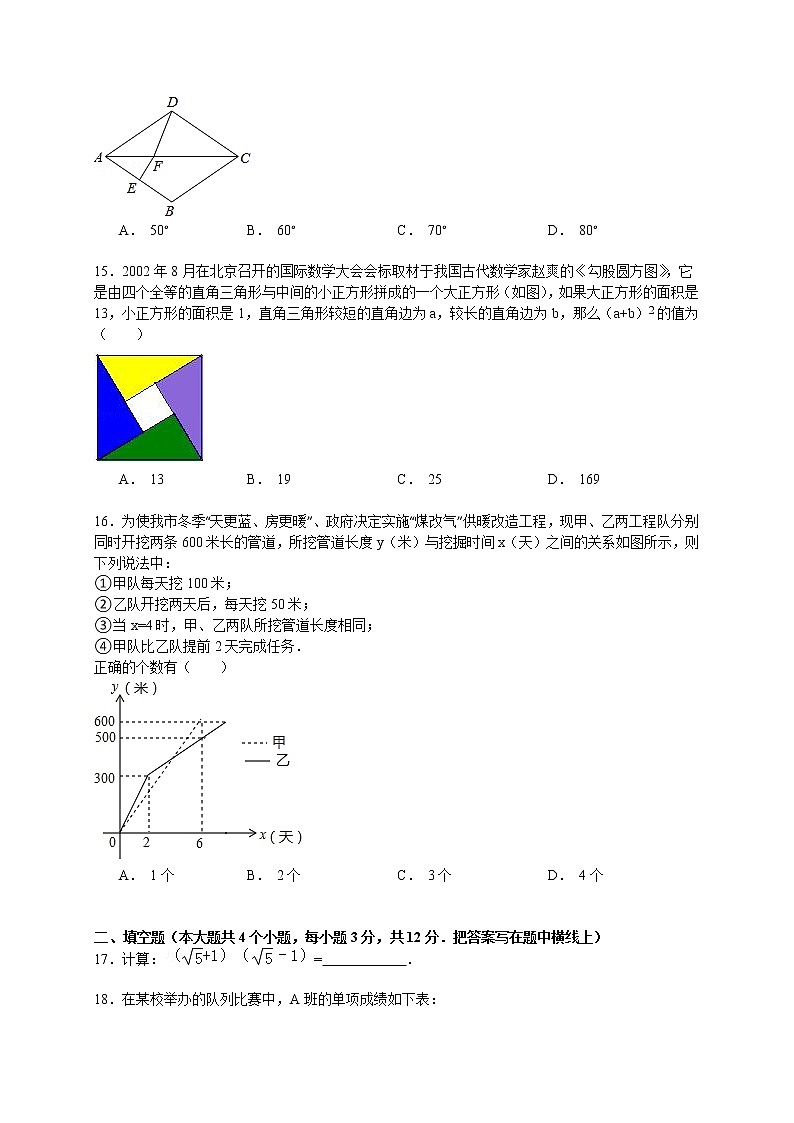 【解析版】2022年河北省廊坊市八年级下期末数学试卷03