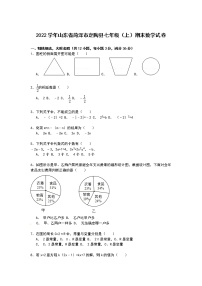 【解析版】2022学年菏泽市定陶县七年级上期末数学试卷