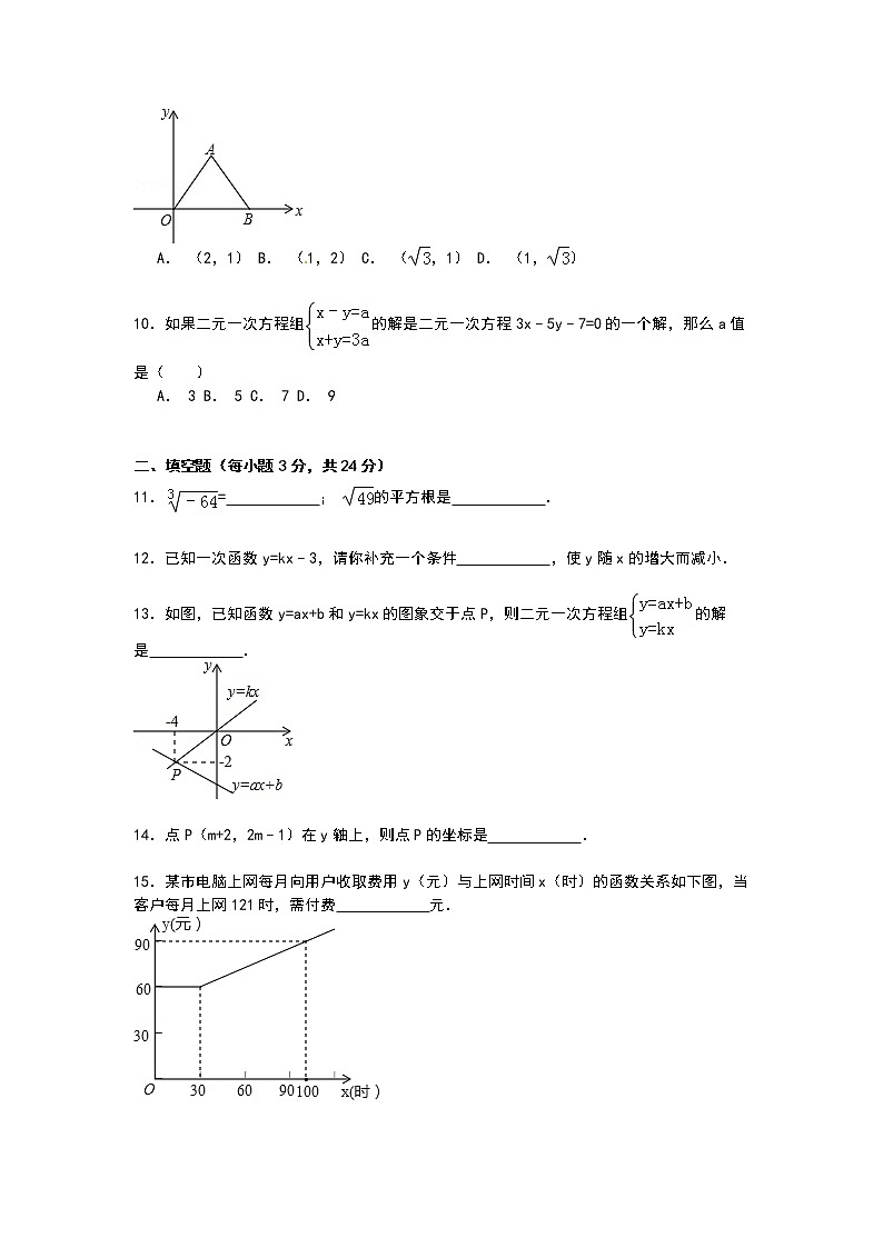 【解析版】包头市青山区2022学年八年级上期中数学试卷第2页