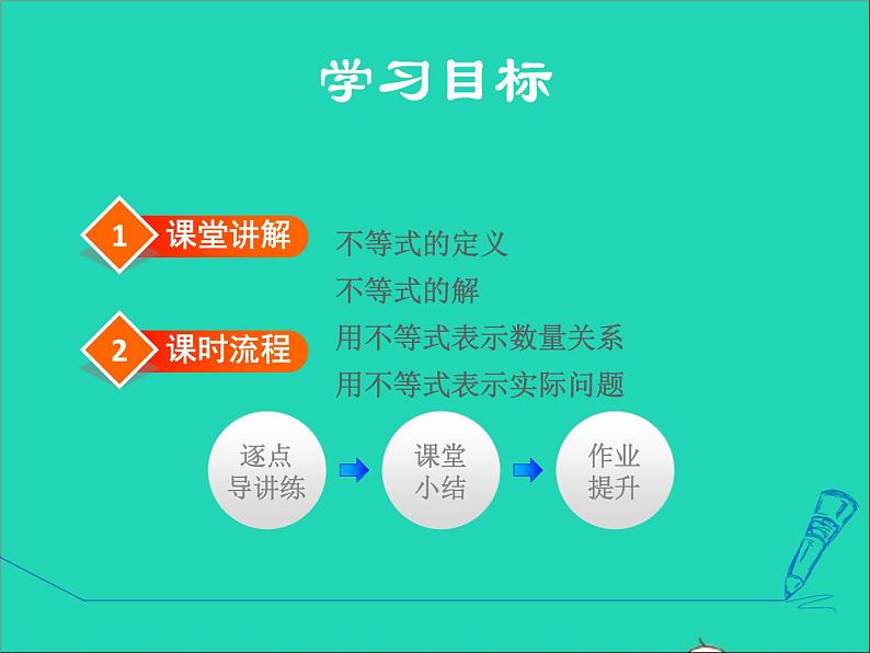 2022春华东师大版七年级数学下册第8章一元一次不等式8.1认识不等式授课课件02