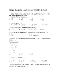 【解析版】广安市岳池县2022学年八年级下期中数学试卷