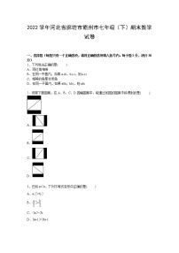 【解析版】廊坊市霸州市2022学年七年级下期末数学试卷