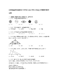 【解析版】南康市六中片区2022年八年级上期中数学试卷