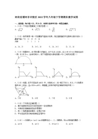 【解析版】漯河市召陵区2022年八年级下期末数学试卷