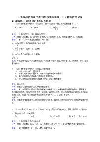 【解析版】潍坊市高密市2022年八年级下期末数学试卷