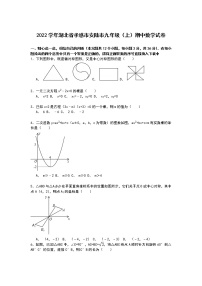 【解析版】孝感市安陆市2022学年九年级上期中数学试卷