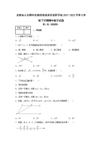 北京市人大附中北京经济技术开发区学校2021-2022学年七年级下学期期中数学试题