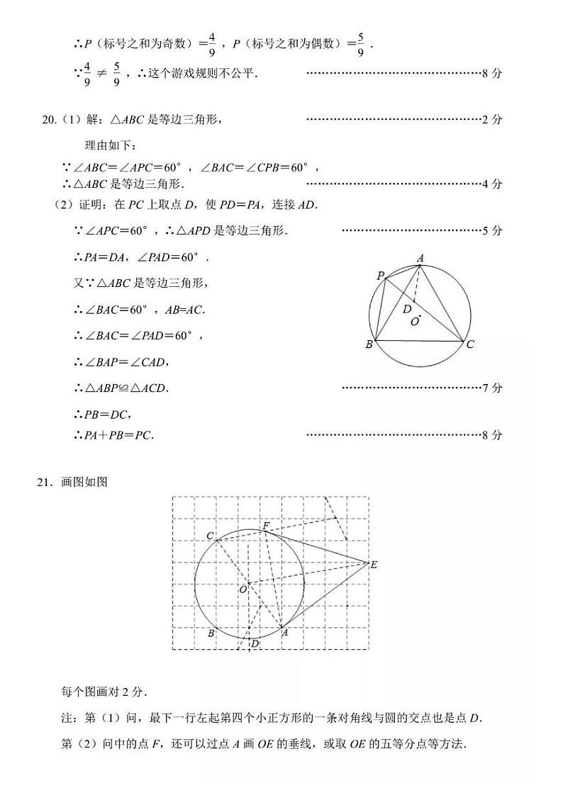 2022年武汉元调试卷解析第2页