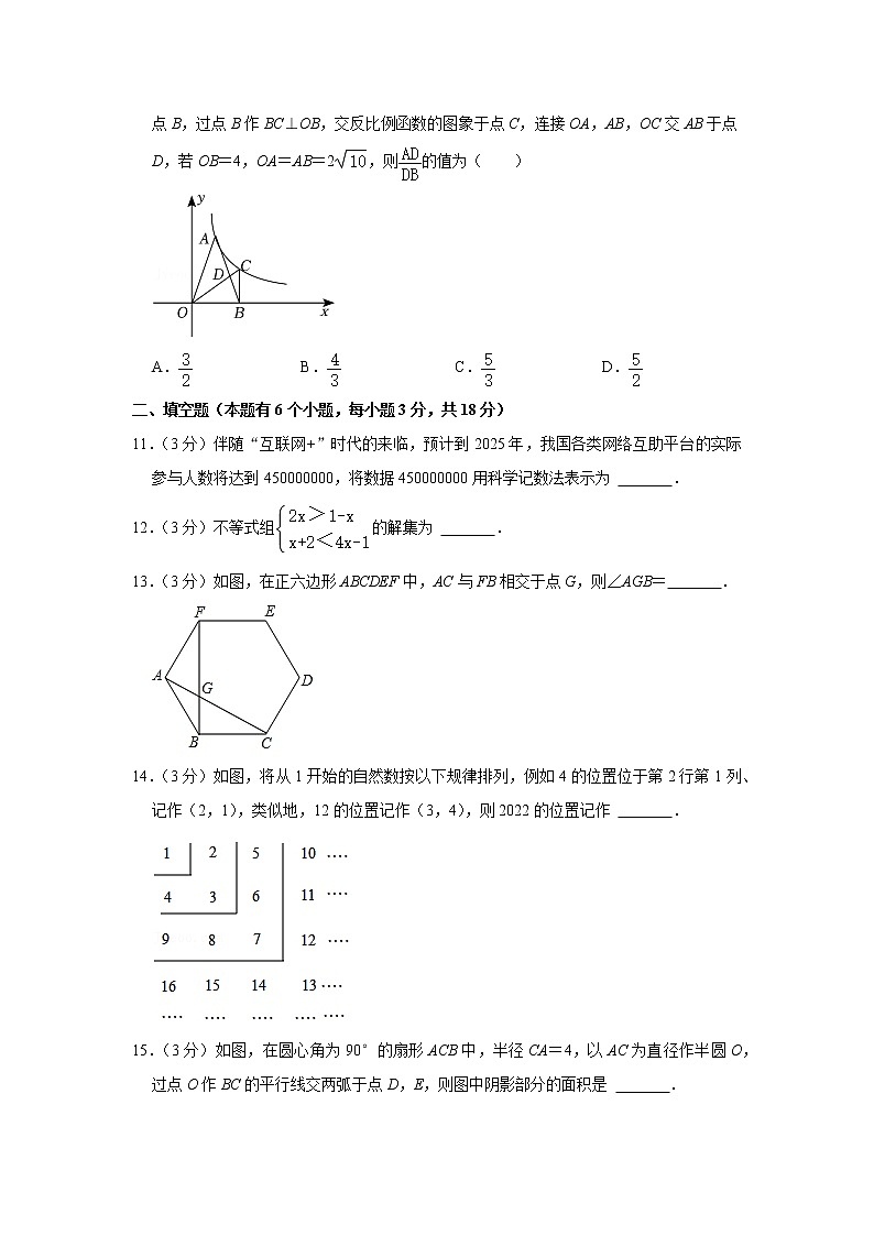 2022年湖北省十堰市中考数学适应性试卷03