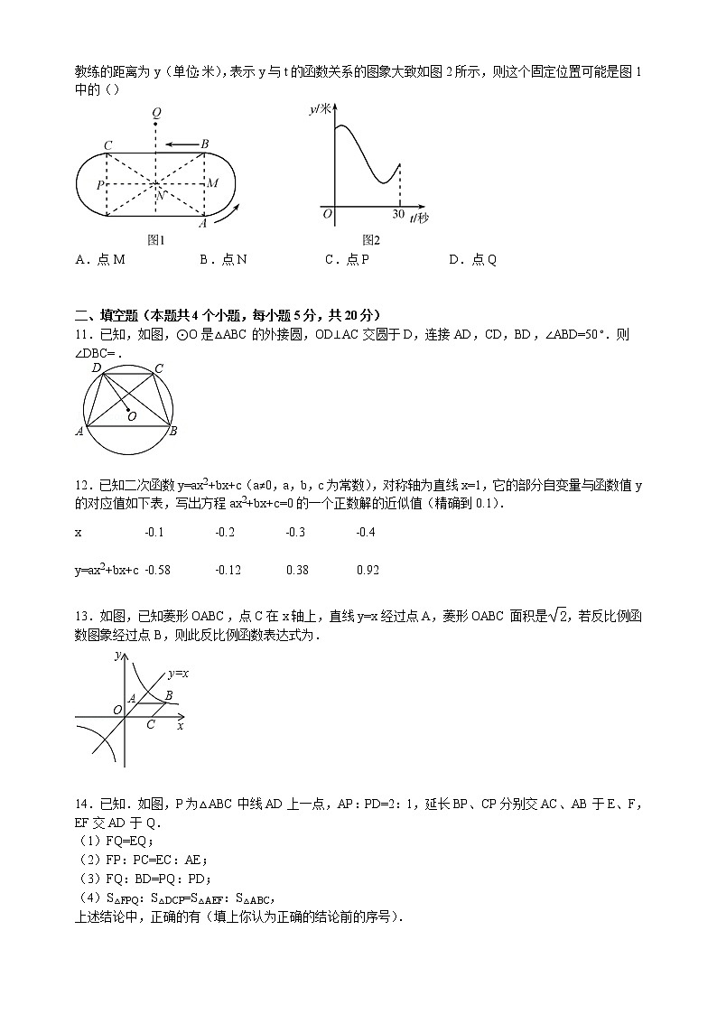 【解析版】安徽省亳州市蒙城县2022届九年级上期末数学试卷03