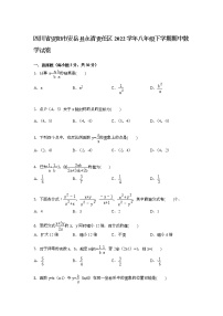 【解析版】永清责任区2022学年八年级下期中数学试卷