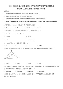 2021-2022年度六安市金安区八年级第二学期数学期末模拟卷