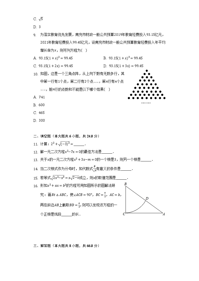 2021-2022学年浙江省金华市七校联考八年级（下）月考数学试卷（一）（含解析）02