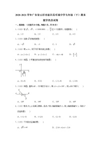 2021学年广东省云浮市新兴县环城中学七年级（下）期末数学热身试卷