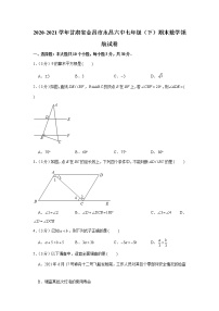 2021学年甘肃省金昌市永昌六中七年级（下）期末数学领航试卷