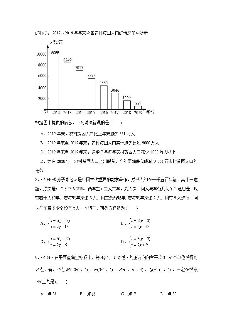 2021学年福建省龙岩市新罗区七年级（下）期末数学试卷第2页