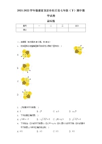 2021-2022学年福建省龙岩市长汀县七年级（下）期中数学试卷（含解析）