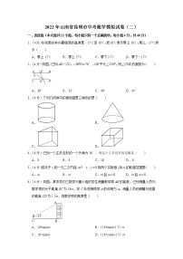 2022年云南省昆明市中考数学模拟试卷（二）