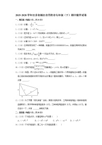 2019-2020学年江苏省镇江市丹阳市七年级（下）期中数学试卷