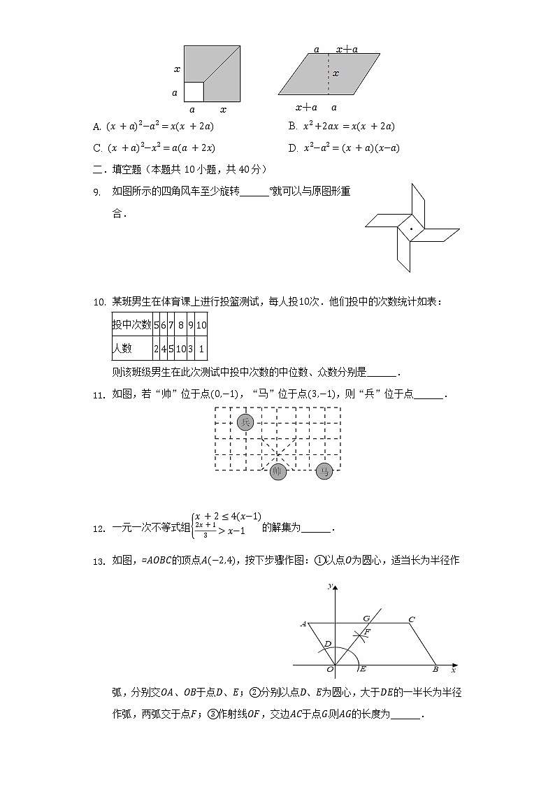 2022年四川省成都市郫都区中考数学二诊试卷-（含解析）第2页