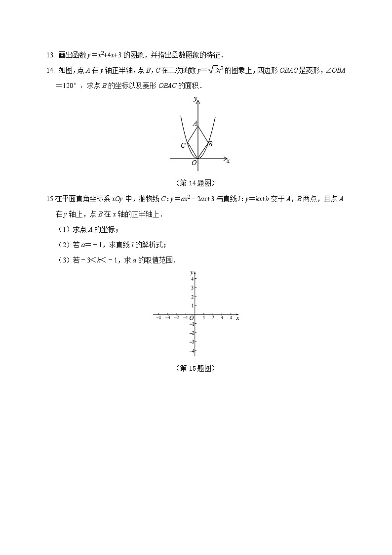 九年级数学浙教上册 1.2 二次函数的图像 PPT课件+教案+練習03
