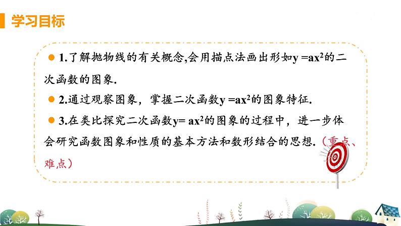 九年级数学浙教上册 1.2 二次函数的图像 PPT课件+教案+練習03