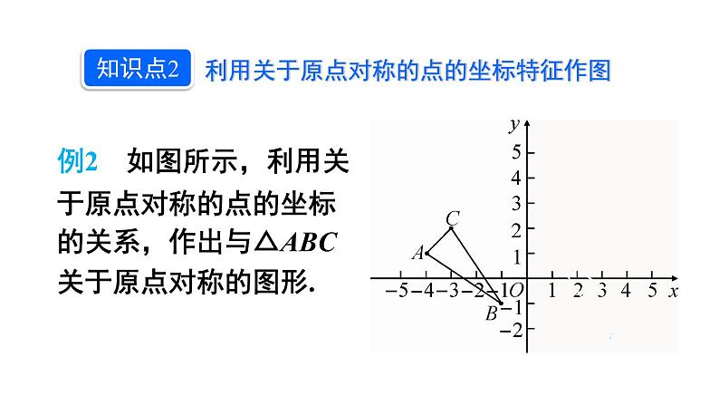 人教版数学九年级上册课件--23.2.3 关于原点对称的点的坐标08