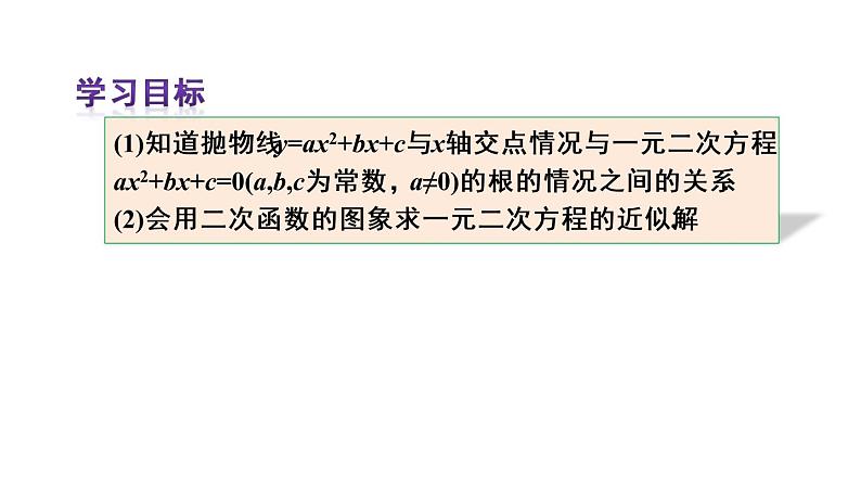 人教版数学九年级上册课件--22.2 二次函数与一元二次方程03