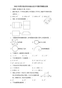 2022年四川省泸州市叙永县中考数学模拟试卷(word版无答案)