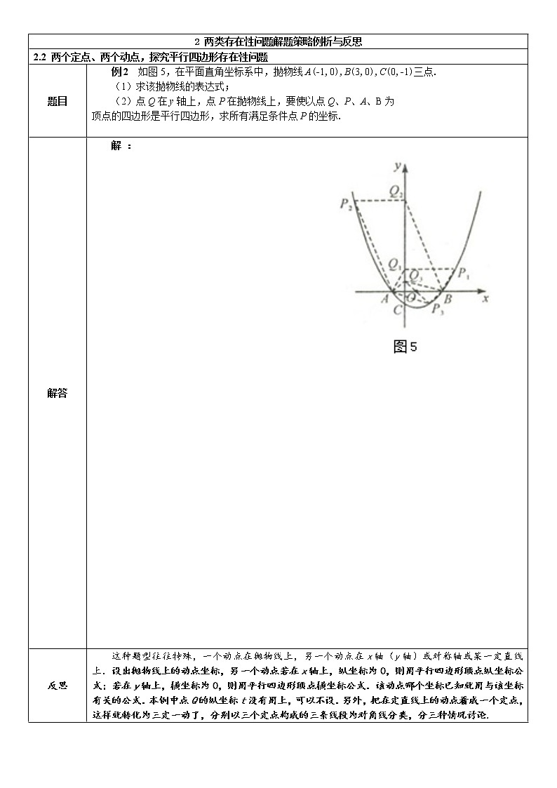 2022年中考压轴题专题讲练四 平行四边形存在性问题（无答案）第3页