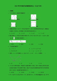 （北京专用）2022年中考三轮冲刺数学必刷模拟卷5  含答案