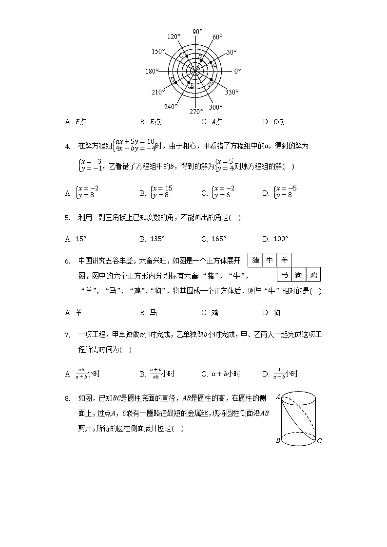 2022年广东省江门市蓬江区中考数学一模试卷(word版含答案)02