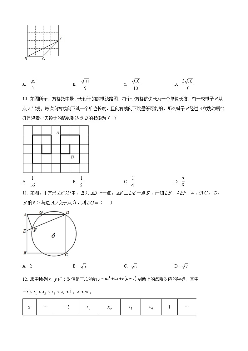 2022年山东省烟台地区中考一模数学试题(word版含答案)第3页