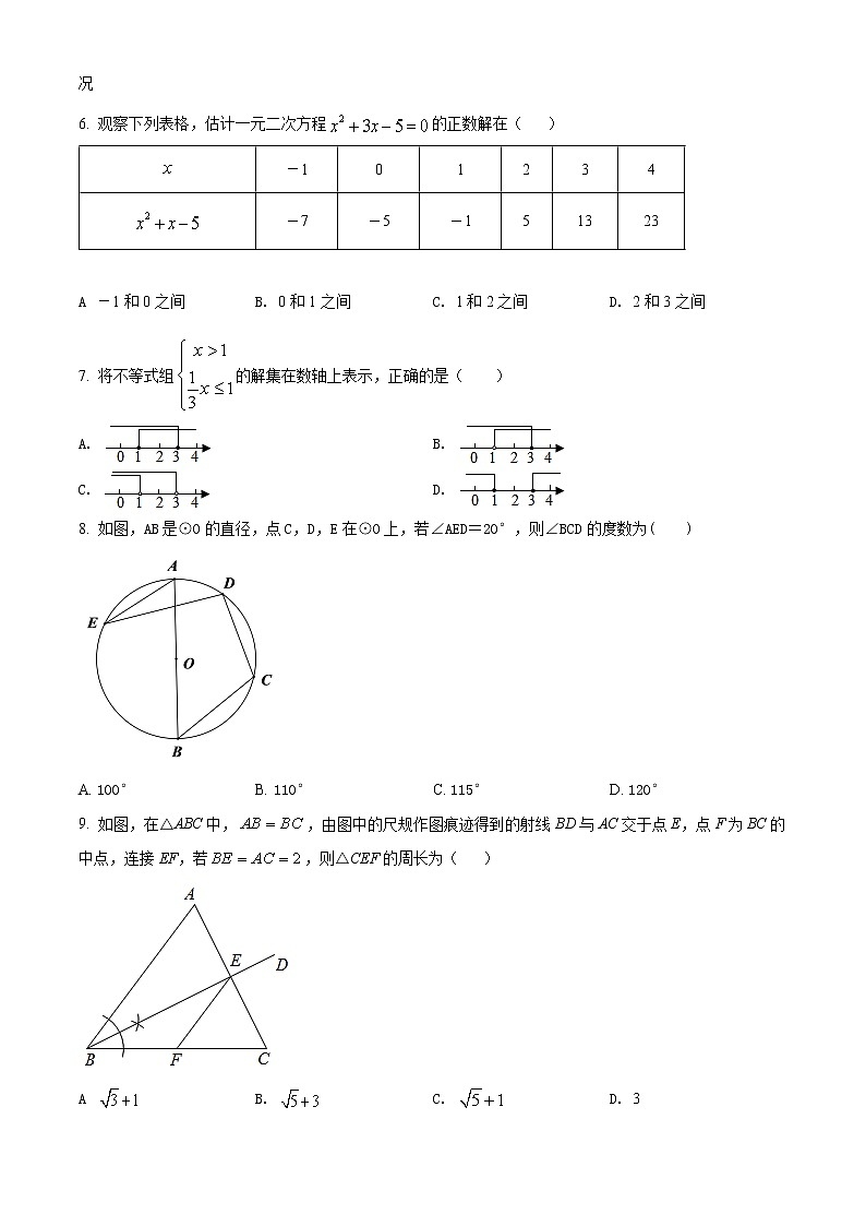 2022年山东省聊城市东阿县中考三模数学试题(word版含答案)02