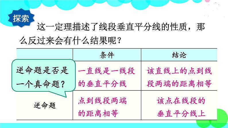 华师8数上册 第13章 全等三角形 13.5 逆命题与逆定理 PPT上课课件05