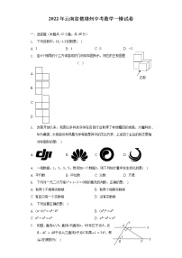 2022年云南省楚雄州中考数学一模试卷（含解析）