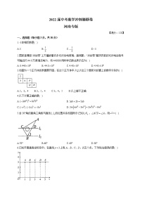 2022届中考数学冲刺猜题卷 河南专版