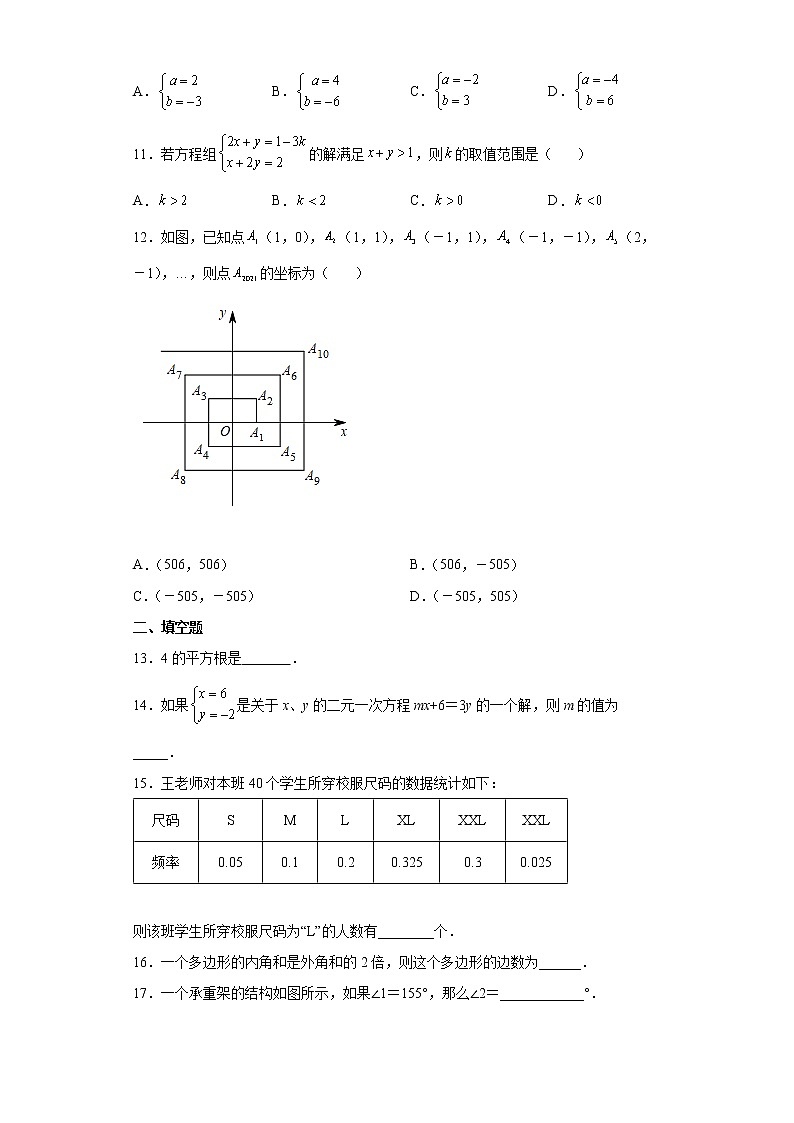湖南省长沙市第二十一中学2020-2021学年七年级下学期期末数学试题第2页
