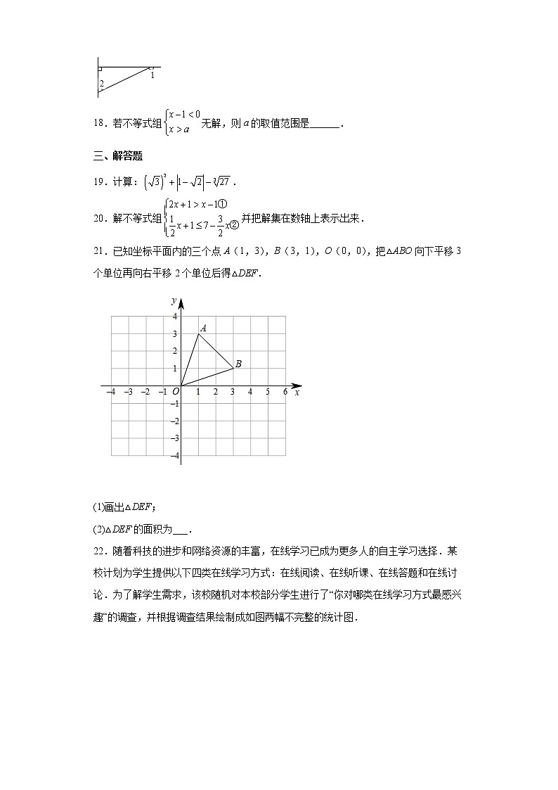 湖南省长沙市第二十一中学2020-2021学年七年级下学期期末数学试题第3页