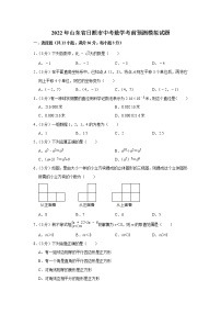 2022年山东省日照市中考数学考前预测模拟试题