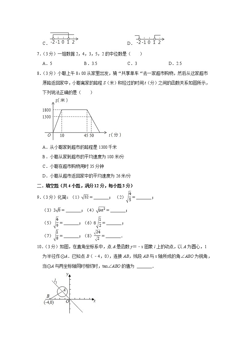 2022年山东省潍坊市中考数学考前冲刺试题02