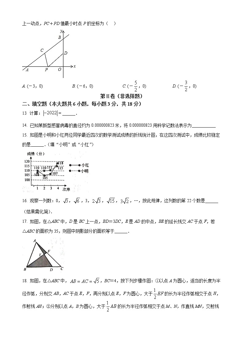 2022年广西百色市乐业县中考导向模拟数学试题（二）(word版含答案)第3页