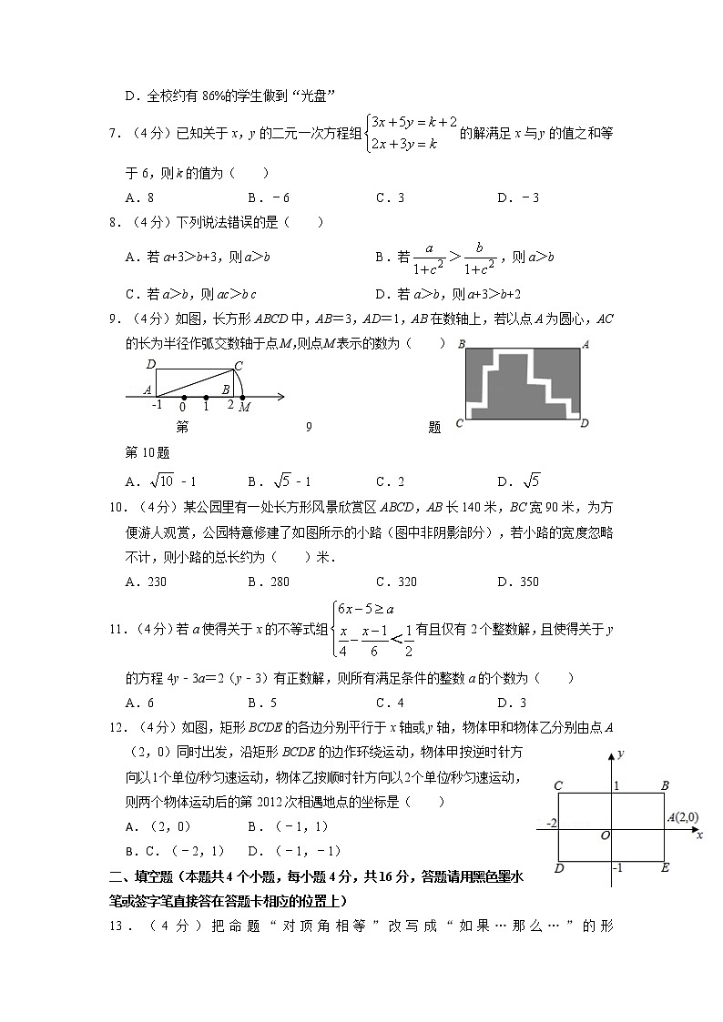 期末复习模拟测试卷02-2021-2022学年七年级数学下学期期末复习常考点知识巩固+例题练习+期末模拟测试卷（人教版）02