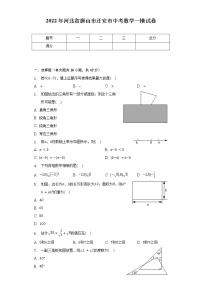 2022年河北省唐山市迁安市中考数学一模试卷（含解析）