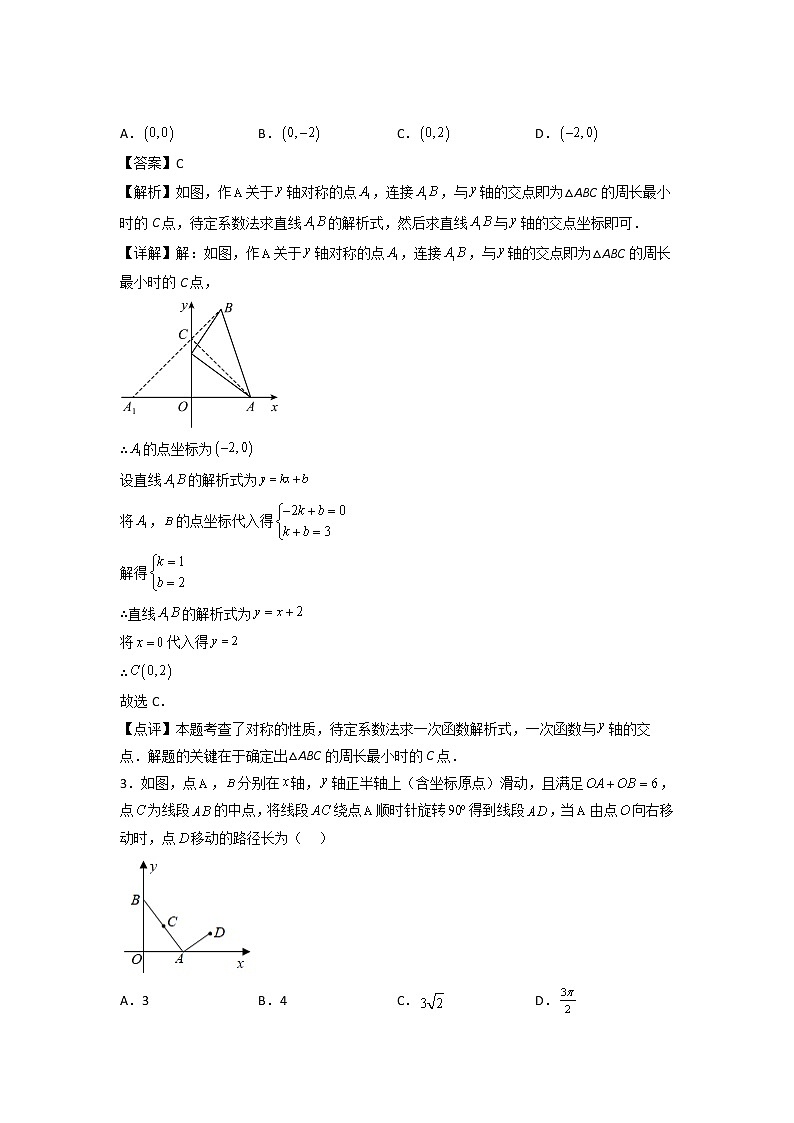 专题13：一次函数的实际应用：几何问题-2021-2022学年下学期八年级数学期末复习备考一本通（人教版&全国通用）（解析版）第2页